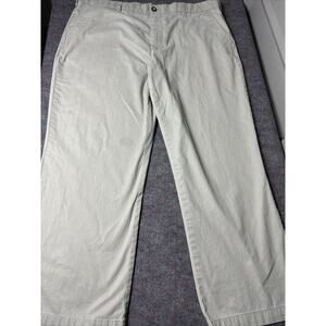 Craft & Barrow Classic Fit Straight Chino Pants Men's 40x30 Tan Flat Front